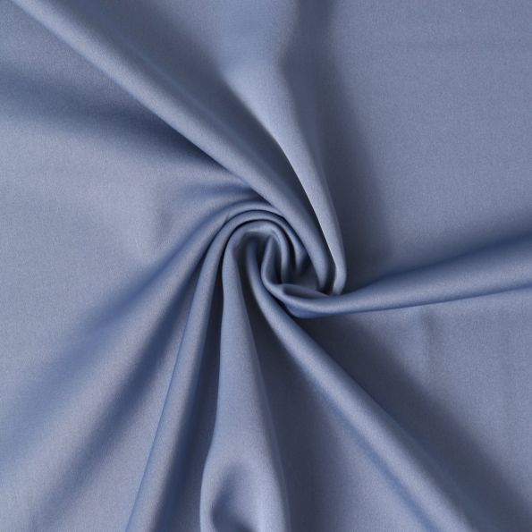 Tissu  Micro Satin mat Joséphine uni  Bleu lavande - Par 10 cm