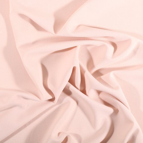 Tissu Crêpe Georgette Nude - Par 10 cm