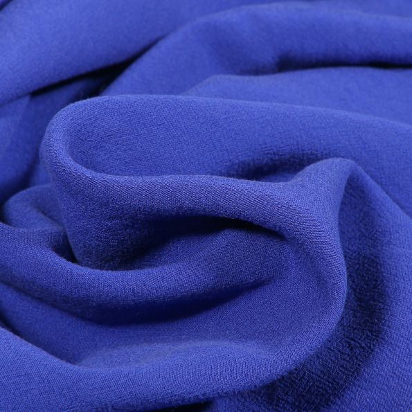 Tissu Viscose Maribel uni Bleu roi - Par 10 cm