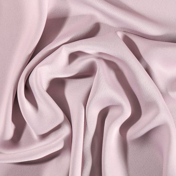 Tissu Crêpe satin mat Vieux rose - Par 10 cm
