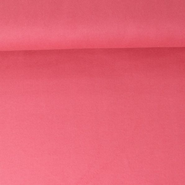 Tissu Flanelle de Coton Jasmine  uni  Vieux rose - Par 10 cm