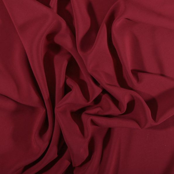 Tissu Voile de viscose uni Bordeaux - Par 10 cm