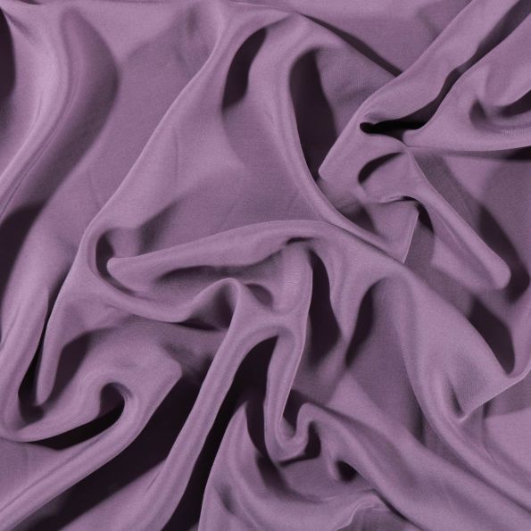Tissu Voile de viscose uni Mauve - Par 10 cm