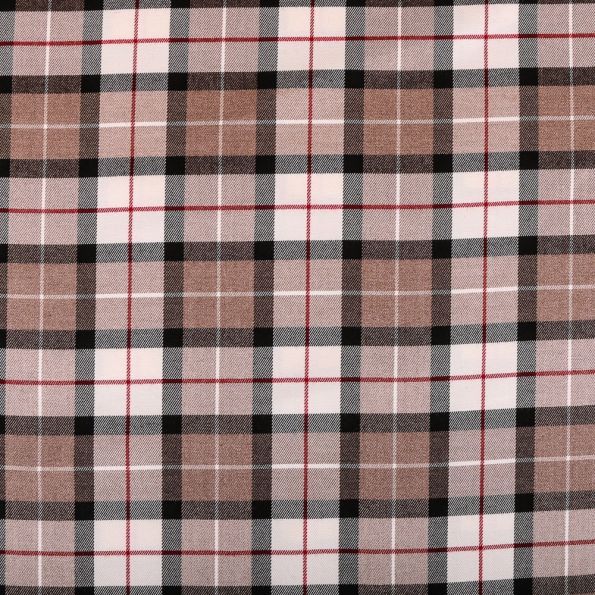 Tissu Tartan Ecossais Grand Classic Beige - Par 10 cm