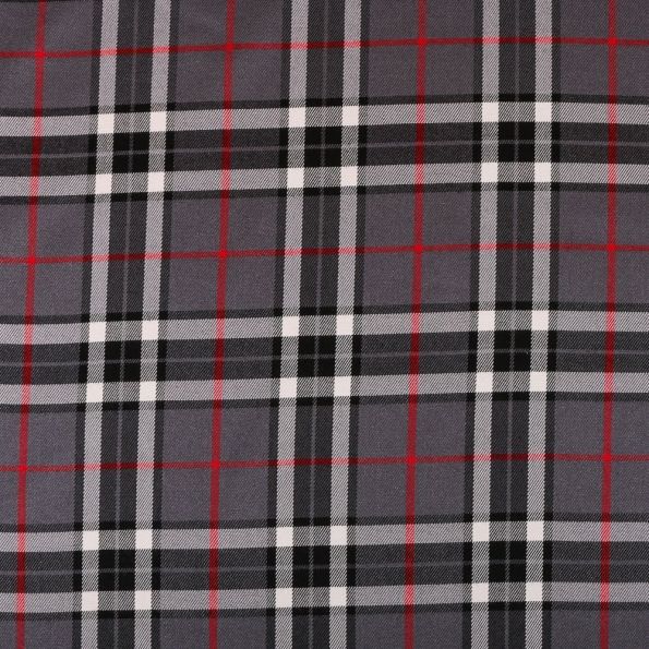 Tissu Tartan Ecossais Classic Gris - Par 10 cm