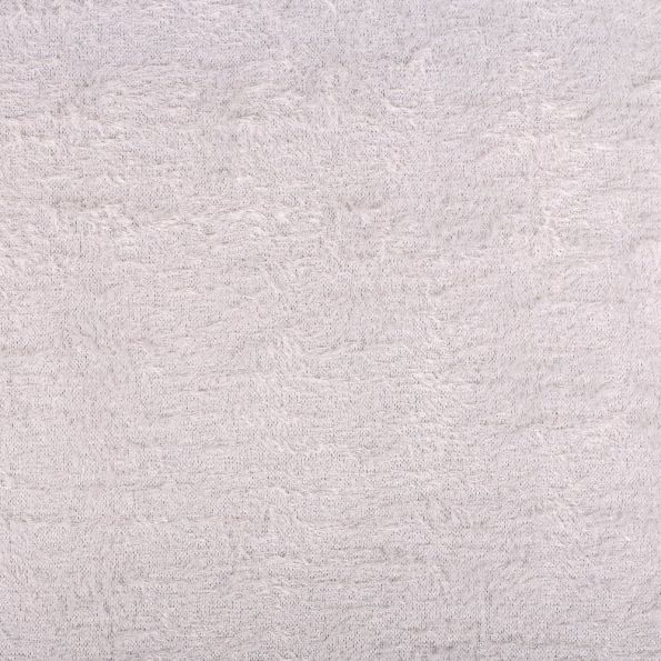 Tissu Maille Long poils Gris clair - Par 10 cm