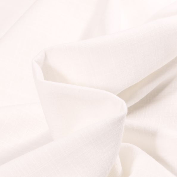 Tissu Voile de Coton Quadrillé sur fond Blanc - Par 10 cm