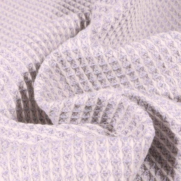 Tissu Nid d'abeille lourd bicolore Gris - Par 10 cm