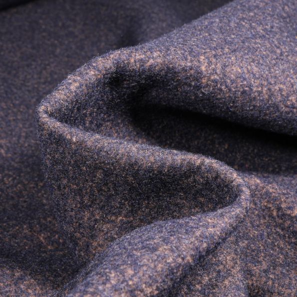 Tissu Drap de manteau Gianni Tessuti Blue sur fond Bleu marine - Par 10 cm