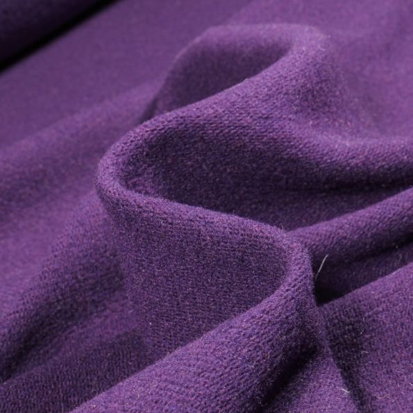 Tissu Drap de manteau léger Gianni Tessuti Violet - Par 10 cm