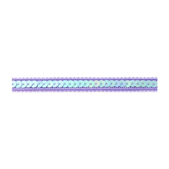 Galon Sequins 10mm Lilas x1m