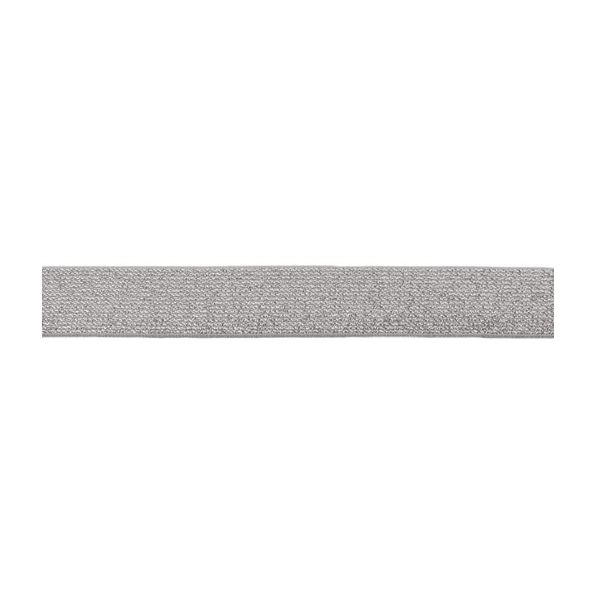 Élastique Plat Lurex 25 mm Gris x1m