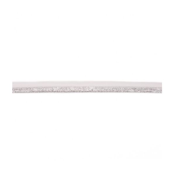 Biais Élastique Plat Lurex 17 mm Blanc cassé x 1m