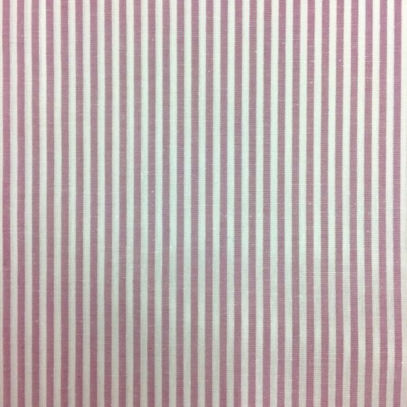 Tissu Vichy Rayures Mauve  - Par 10 cm