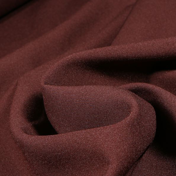 Tissu Burlington Grande largeur uni Marron - Par 10 cm