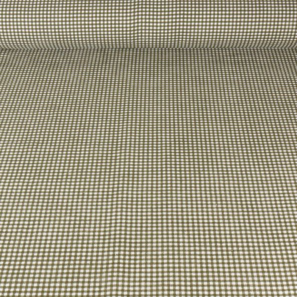 Ruban de satin à carreaux rouge, vert et blanc - 1 pouce, 15 pieds - France