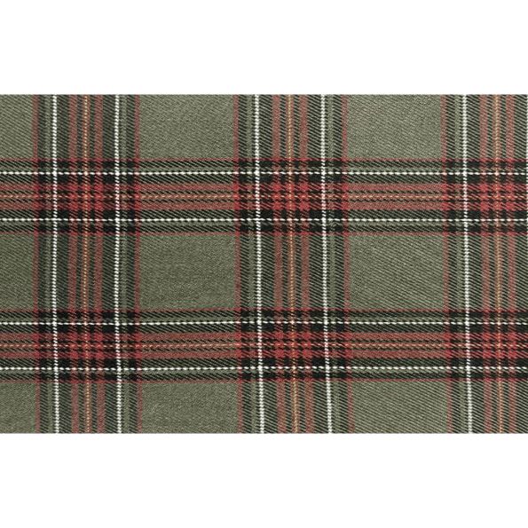 Tissu Tartan Ecossais Mateo sur fond Vert - Par 10 cm