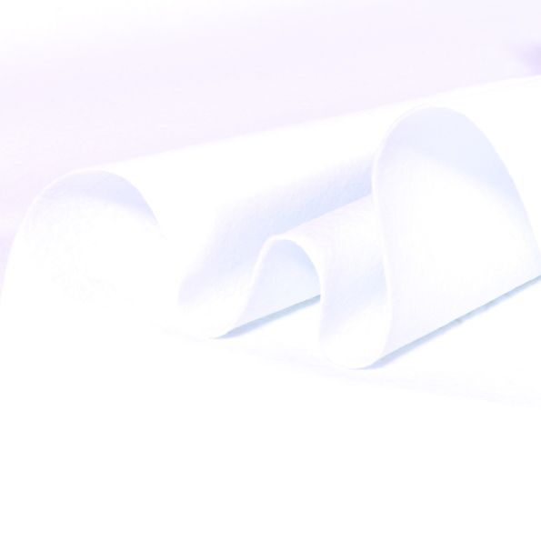 Coupon Tissu Feutrine 90 cm Blanc - Coupon de 90 cm