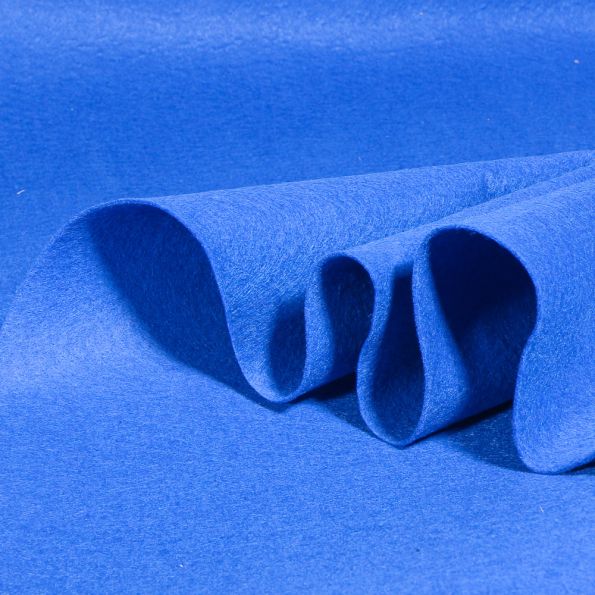 Tissu Feutrine 90 cm Bleu azur - Par 10 cm