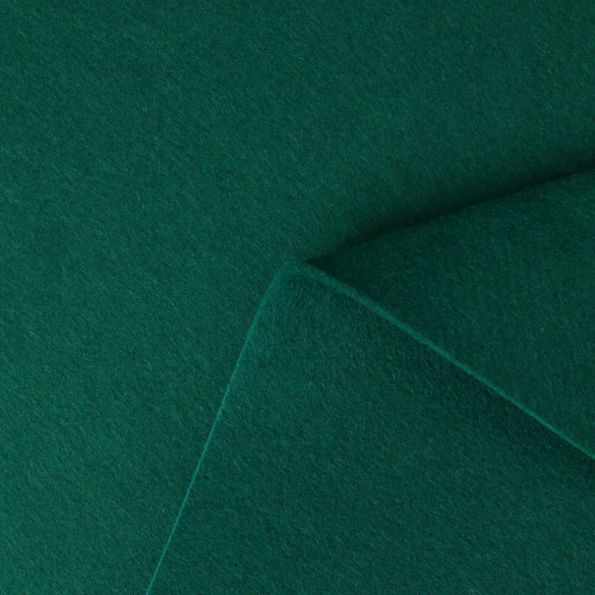 Tissu Feutrine épaisse 90 cm uni Vert forêt - Par 10 cm