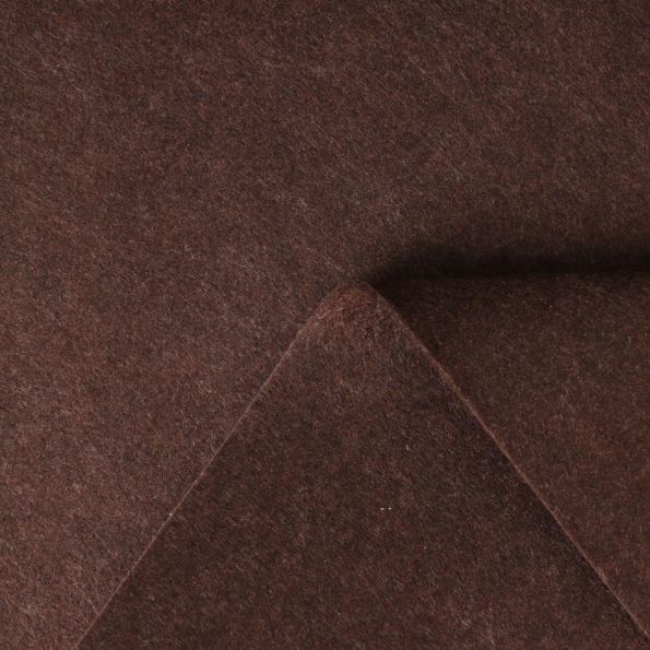 Tissu Feutrine épaisse 90 cm uni Marron - Par 10 cm