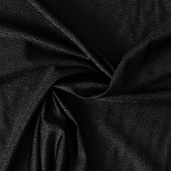 Tissu Lycra stretch Dynalis uni Noir - Par 10 cm