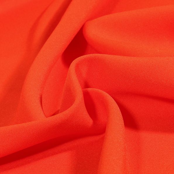 Tissu Burlington uni Orange - Par 10 cm