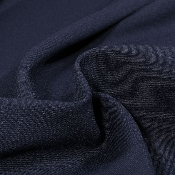 Tissu Burlington uni Bleu marine - Par 10 cm