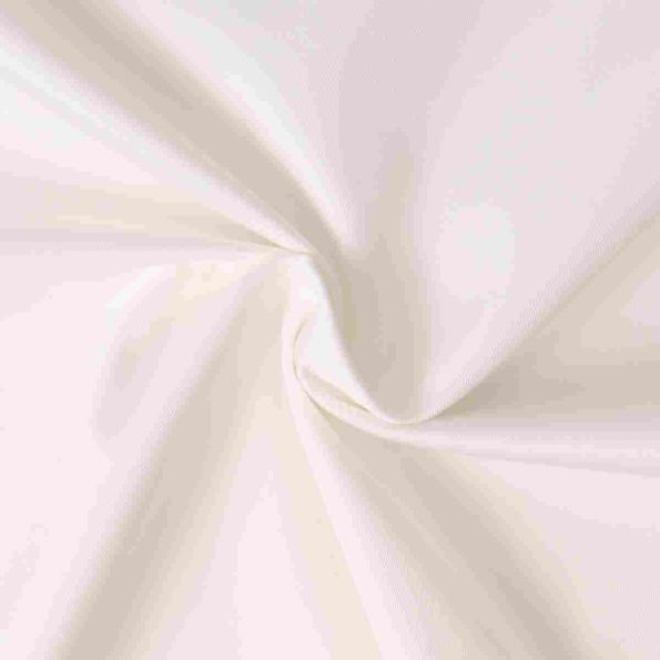 Tissu Gabardine Stretch Ecru - Par 10 cm