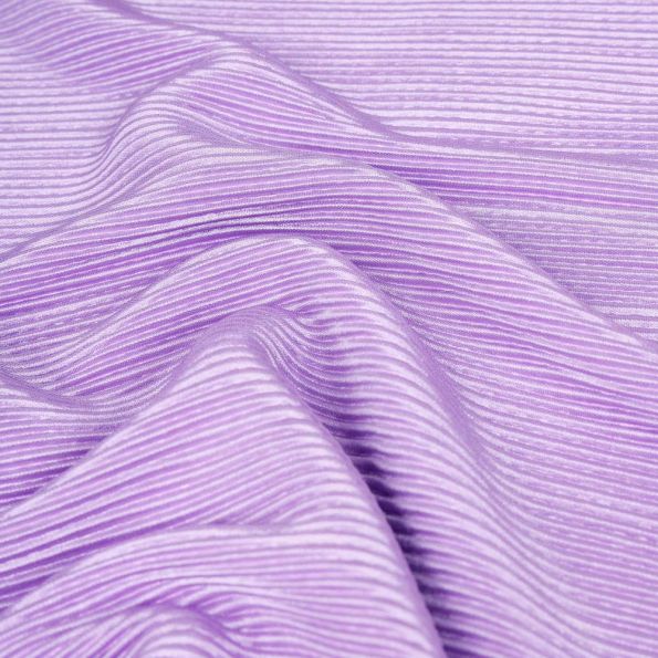 Tissu Plissé uni Parme - Par 10 cm