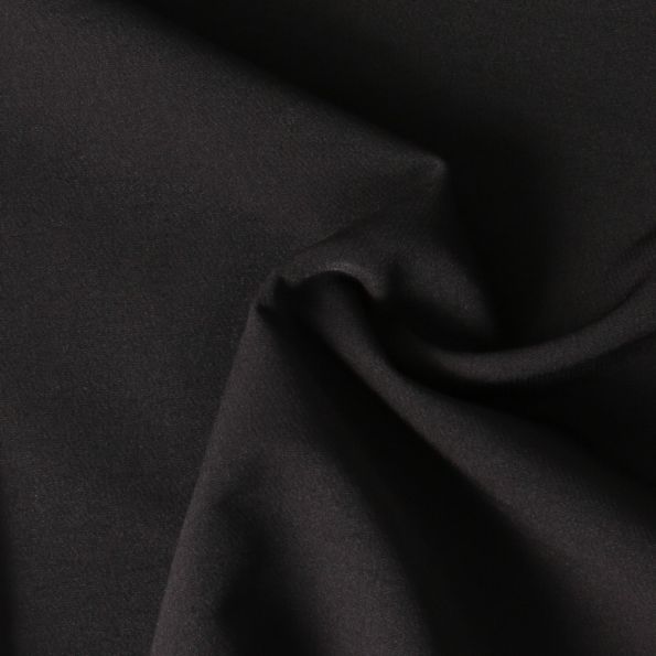 Tissu Crêpe Scuba extensible Nayeli uni Noir - Par 10 cm