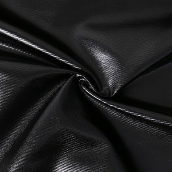 Tissu Jeans effet sky Elséa uni Noir - Par 10 cm