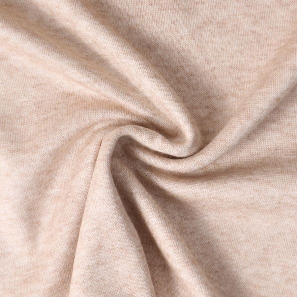 Tissu Maille Viscose Sélinae uni Beige sable - Par 10 cm