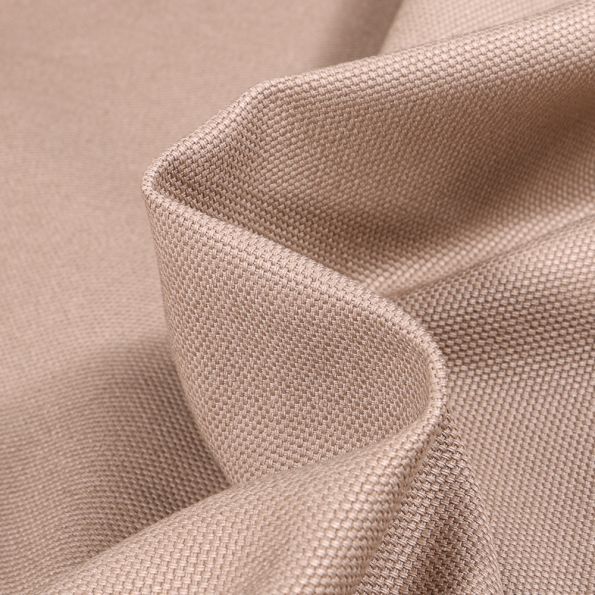 Tissu Toile de coton MaxCotton uni grande largeur Beige - Par 10 cm