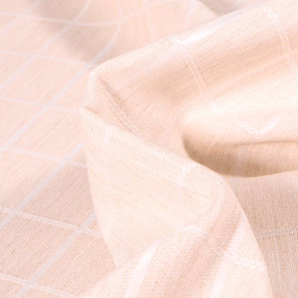 Tissu Jacquard Melena sur fond Beige - Par 10 cm