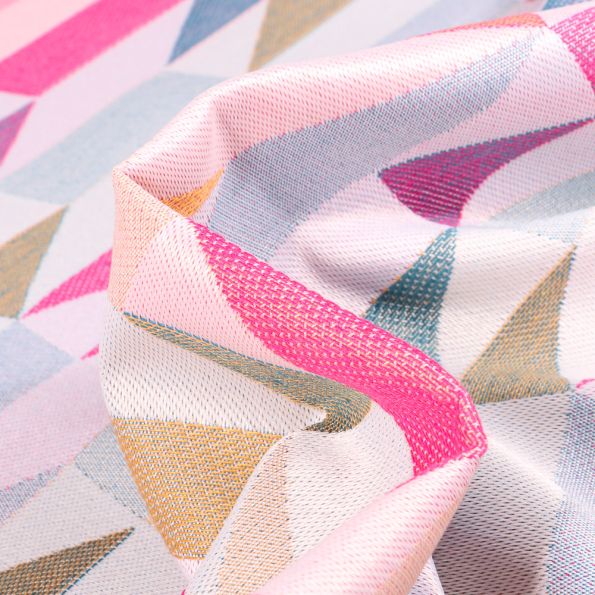 Tissu Jacquard Nash sur fond Multicolore - Par 10 cm