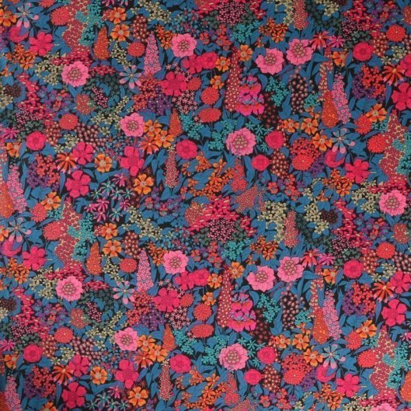 Tissu Liberty of London Ciara Bleu - Par 10 cm