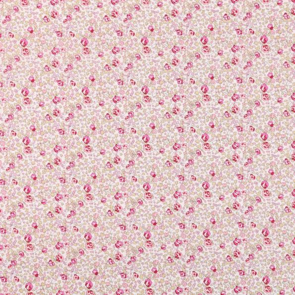 Tissu Liberty of London Eloise Classique Beige et rose - Par 10 cm
