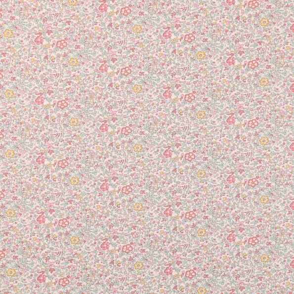 Tissu Liberty of London Katie And Pastel rose, vert et jaune - Par 10 cm