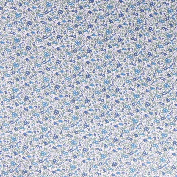 Tissu Liberty of London Chamomile Lawm Bleu - Par 10 cm