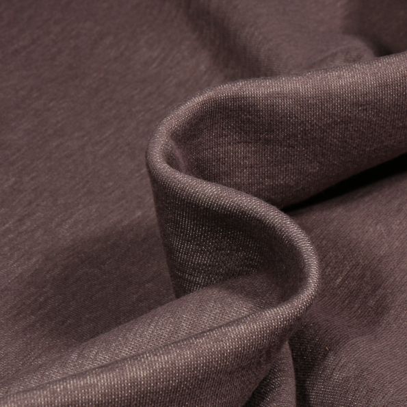 Tissu Sweat envers polaire Cacao - Par 10 cm