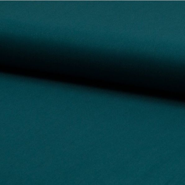 Coupon Tissu Viscose Twill uni Vert émeraude - Coupon de 380 cm