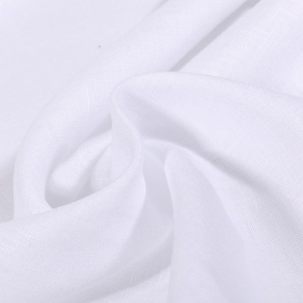 Tissu Lin Georgio sur fond Blanc - Par 10 cm