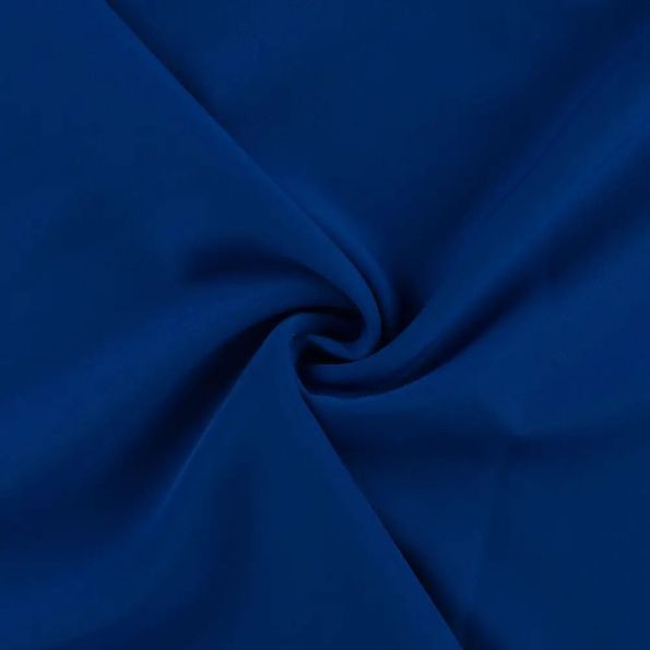 Tissu Sergé extensible uni Bleu roi - Par 10 cm