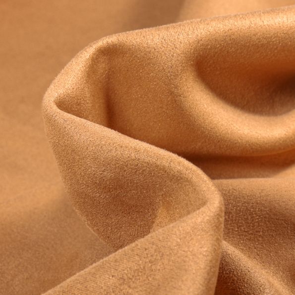 Tissu Suédine Scuba uni Capri Cappuccino - Par 10 cm