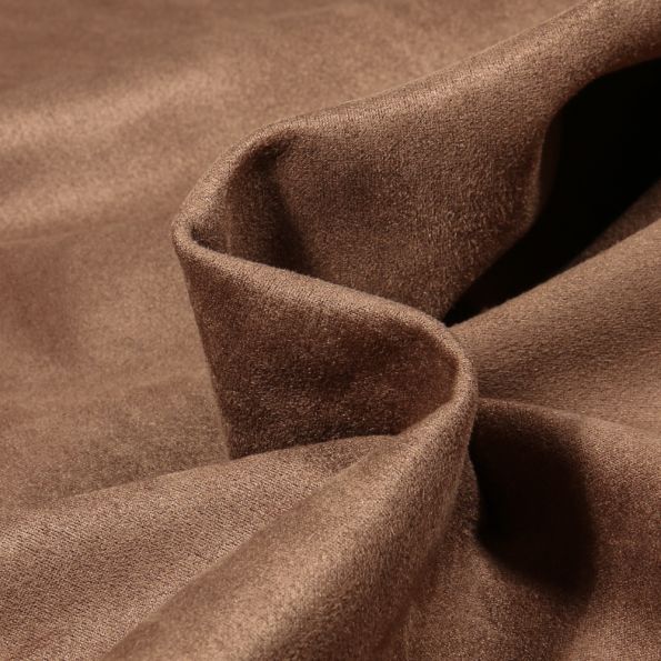 Coupon Tissu Suédine Scuba uni Capri Taupe - Coupon de 40 cm