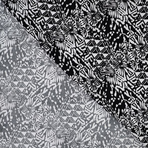 Tissu Viscose Imprimé Liberty Blanc - 90 M X 1,50 M - Motifs Floraux Et Rayures | Pour Couture, Déco