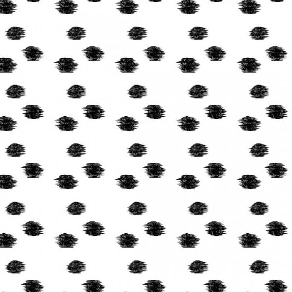 Tissu Viscose Twill Dots noirs sur fond Blanc - Par 10 cm