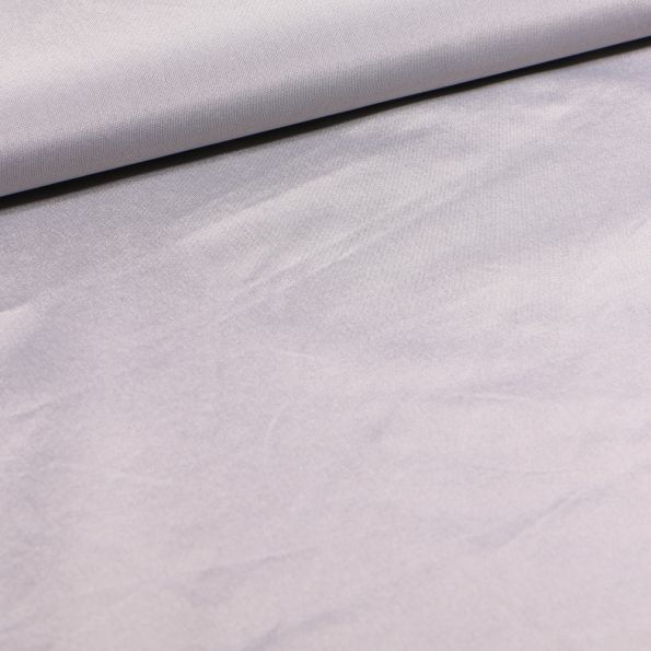 Tissu Doublure brillante Gris clair - Par 10 cm
