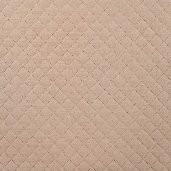 Couvre-lit Matelassé Gaze De Coton (260 X 240 Cm) Gaïa Beige Pampa - Linge De Lit